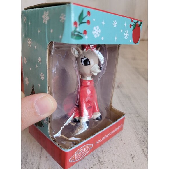 Rudolph Red-Nosed reindeer Clarice ornament Xmas - Picture 4 of 6